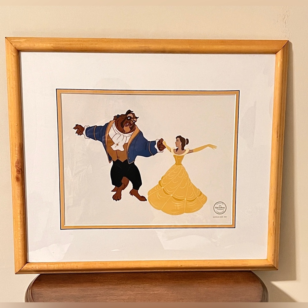 Disney "Belle of the Ball" Sericel, Beauty and the Beast Limited Ed. 5000 w/ COA